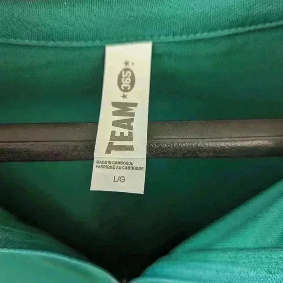 Men's forest green zipper pull over -bnwt - Picture 2 of 4